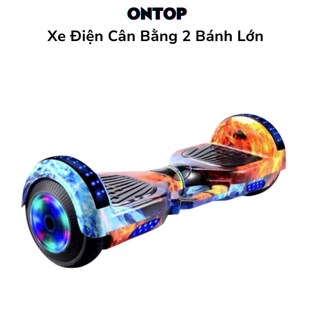 Xe Điện Cân Bằng 2 Bánh Lớn, Kết Nối Nhạc Bluetooth, Đèn Led Siêu Xinh Bản Mới Nhất Năm - ONTOP VIET