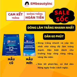 [HỘP FULL] Miếng dán trắng răng Crest 3D Whitestrips Mỹ