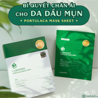  Mặt Nạ Caryophy hỗ trợ mờ thâm Giảm Mụn & dưỡng ẩm da 22g Hàn Quốc-Nữ Collagen 