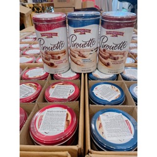   Date 26   Bánh Quế Pirouette Pepperidge Farm Wafers - Hộp thiếc 382g vị socola   vani   socola hạt dẻ 