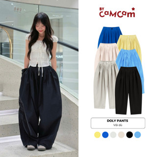 Quần Vải Dù Xếp Ly Bycamcam Dáng Thụng Bycamcam Màu Mới Marine Collection quần ống rộng nữ quần ống rộng nam QTD031