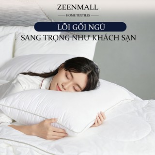 ZEEN Lõi gối ngủ khách sạn chống đau nhức vai gáy - Làm từ chất liệu bông tơi 3D cao cấp, Kích thước: 48 x 74 cm