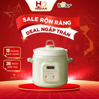 Nồi nấu chậm Bear  SB-NNC20 2L Tiếng Việt bảo hành 18 tháng, Đa Năng Giữ Ấm Giữ Trọn Chất Dinh Dưỡng