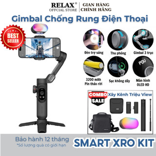 Gimbal AI Smart XPRO – Gậy chống rung 3 trục, xoay 360, quay livestream bán hàng chuyên nghiệp 2025