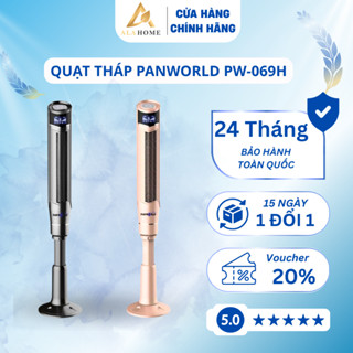 Quạt Tháp Không Cánh Panworld PW-069H – Điều Hòa Đối Lưu Không Khí, Tạo Ion Âm, Remote, BH 2 Năm
