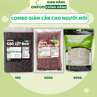  Combo gạo lứt đen yến mạch bún gạo lứt ONFOD 7 ngày eat clean giảm cân ăn kiêng ăn chay thực dưỡng 