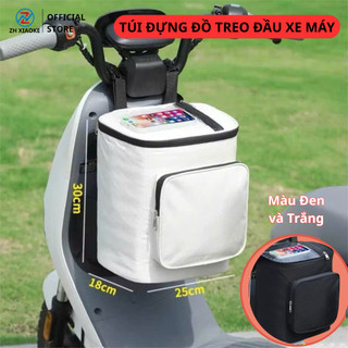 Túi đựng đồ treo đầu xe máy ZH XIAOKE Túi đựng xe tay ga phía trước Túi treo xe máy chống nước có thể điều chỉnh Dễ dàng