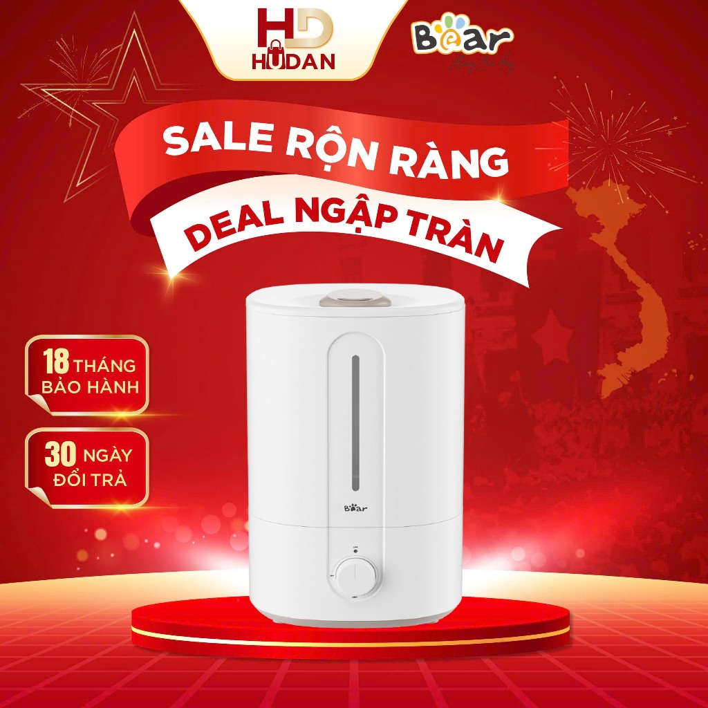 Máy phun sương tạo ẩm Bear SB-TA50M 5L Quốc Tế bảo hành 18 tháng Máy Tạo Độ Ẩm, Xông Hơi