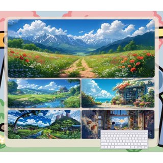  Lót Chuột Thiên Nhiên Phong Cảnh Anime – Pad Chuột Máy Tính Cỡ Lớn Decor Bàn Làm Việc Gaming Văn Phòng 
