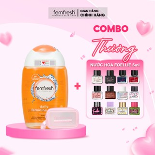   COMBO THƯƠNGGG  Nước hoa vùng kín Cao Cấp Foellie + Dung Dịch Vệ Sinh Femfresh 150ml 