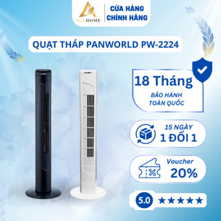 Quạt Tháp Không Cánh Panworld ECO CHILL PW-2224, Bảng Điều Khiển Cảm Ứng, Công Suất 40W, BH 18 Tháng