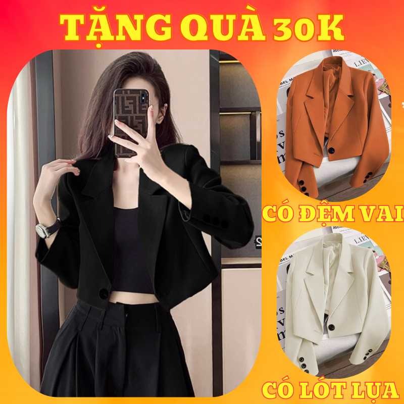 Áo blazer áo vest croptop dáng ngắn dài tay cho nữ phong cách cá tính Quảng Châu ÁO COPTOP