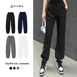 Quần jogger thể thao nữ Fitme ống rộng hỗ trợ tập gym yoga chạy bộ cao cấp