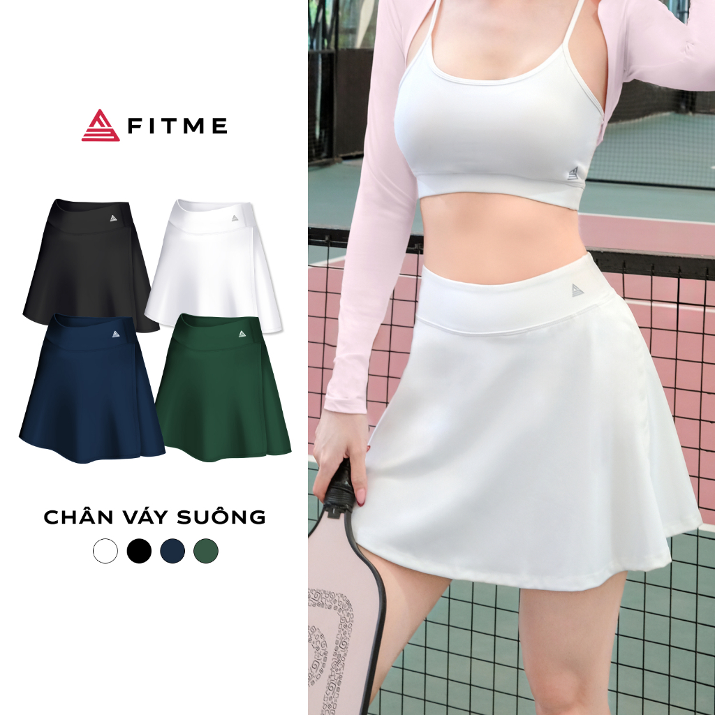 Chân váy ngắn thể thao nữ Fitme GOC may 2 lớp kèm quần bảo hộ chơi pickleball, tennis, cầu lông VSFM01 | BigBuy360 - bigbuy360.vn