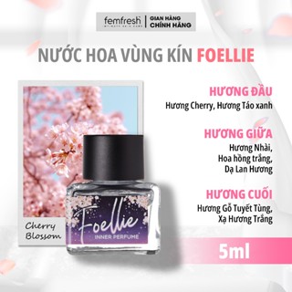 Nước Hoa Vùng Kín Foellie Eau De Cherry Blossom 5ml - Hương Anh Đào - Lưu hương tới 48h