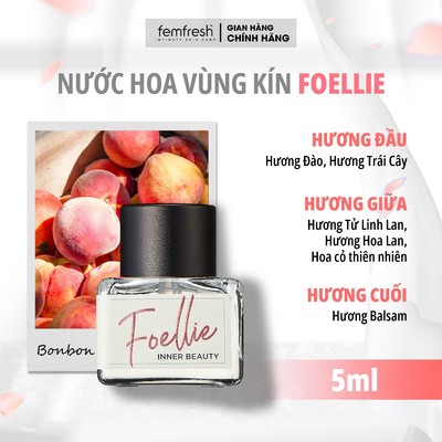 Nước hoa vùng kín cao cấp  FOELLIE Eaude BonBon INNER PERFUME - hương thơm ngọt ngào - 5ml