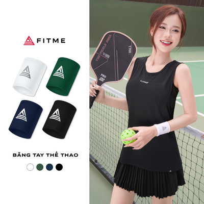 Băng tay thể thao nữ Fitme chặn mồ hôi Wristband mềm mại bảo vệ cổ tay BCTR01