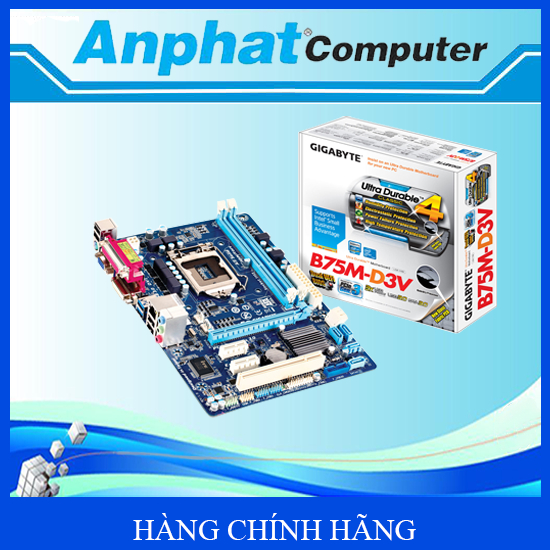 Bo mạch chủ Main Gigabyte B75M-D3V Socket LGA 1155 Hàng Cty (Fullbox) – Bảo hành 36 tháng