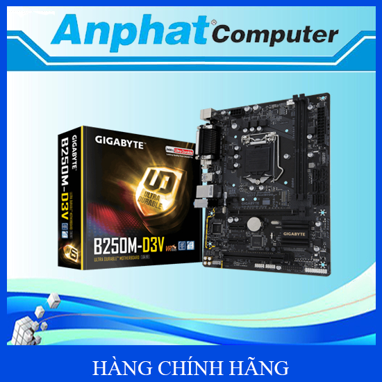 Bo mạch chủ Main Gigabyte B250M-D3V/M.2 Socket LGA 1151 Hàng Cty (Fullbox) – Bảo hành 36 tháng