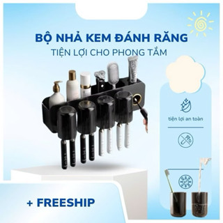  BỘ NHẢ KEM ĐÁNH RĂNG 4 CỐC NAM CHÂM MỚI 
