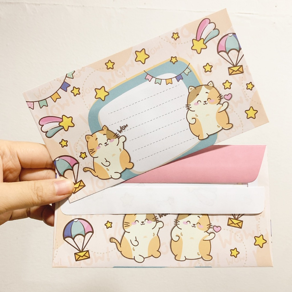 Mua 2 Tặng 1 - Phong Thư, Bì Thư, Phong Bì In Hình Dễ Thương Nhiều Mẫu ♥ Bì Thư Thái Lan ♥ Vỏ Thiệp