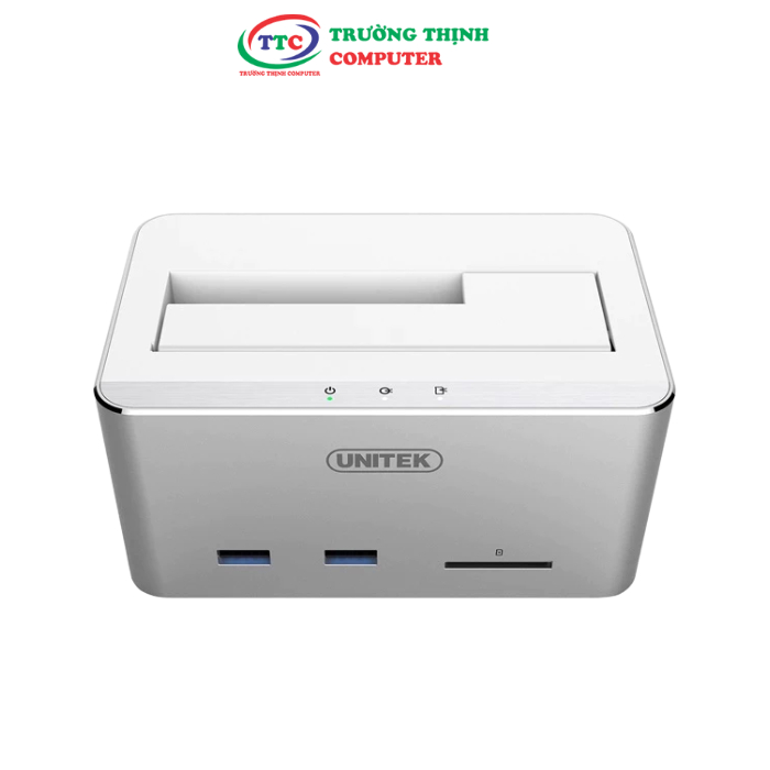 HDD Dock Unitek 2.5 3.5 sata 6G + Hub + Card SD Unitek Y-1092 (3.0) hàng chính hãng , bảo hành 18t ,