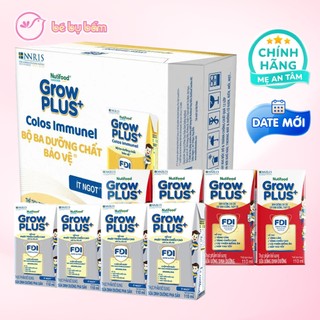  🍼 Sữa Bột Pha Sẵn Nutifood Grow PLUS+ Vàng Bạc Đỏ Xanh Colostrum Lactoferrin Sữa Non Immunel 