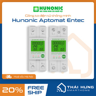   Hỏa tốc Hà Nội  Công tơ điện tử Wifi thông minh Hunonic kết nối app hàng chính hãng 
