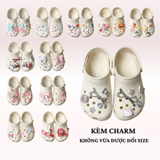    Kèm Charm Xinh   Dép Sục Quai Hậu Charm Sticker Găn Dép Dễ Thương Nhiều Kiểu Nam Nữ   ĐỔI SIZE   CHICKY 