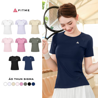 Áo tập gym yoga nữ Fitme Sigma phối lưới thông thoáng, vải cao cấp co giãn 4 chiều thấm hút mồ hôi tốt ATSM