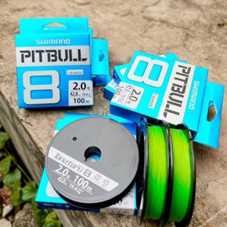  Dây Câu Cá PE Shimano Pitbull X4 - X8 100m   x12 150m– Dây Lure Siêu Bền Chống Rối Chống Mài Mòn – Chính Hãng Nhật Bản 