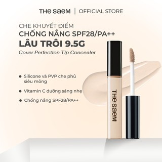   the SAEM Official  Che khuyết điểm chống nắng che phủ cao the SAEM Cover Perfection Tip Concealer  9,5g  