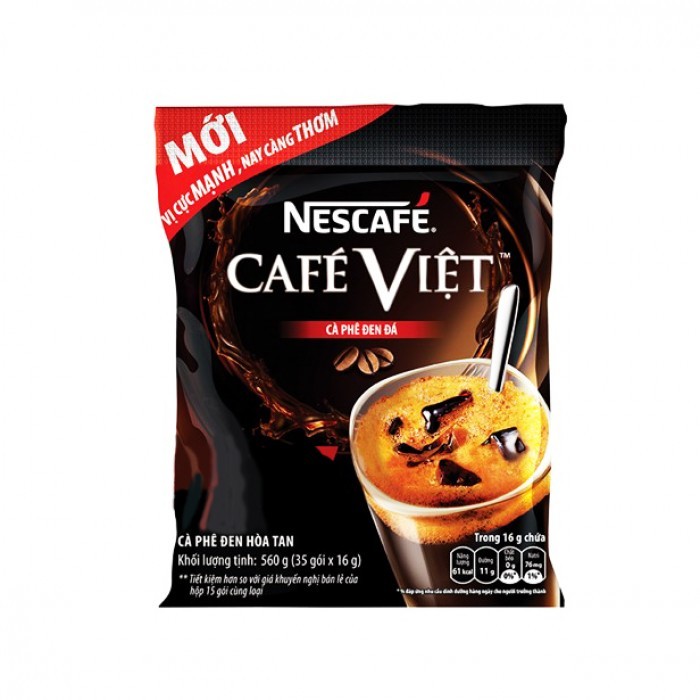 Bịch cafe lớn Việt Nescafe 35 gói x 16g