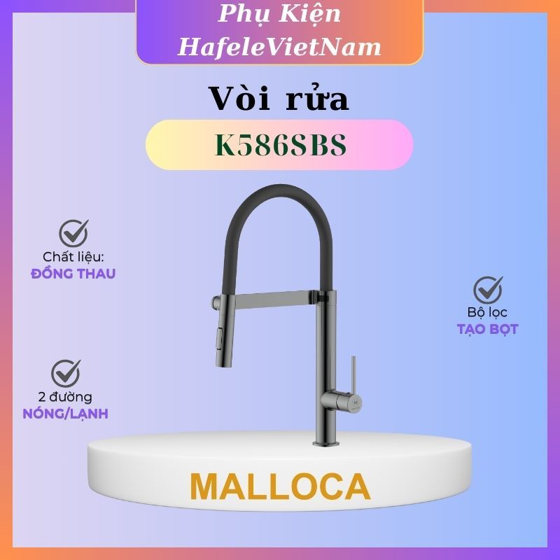 Vòi rửa chén Malloca K586SBS Chính Hãng, Giá Tốt