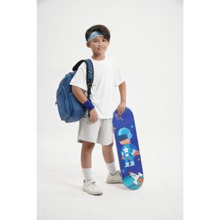 Balo Học Sinh Cho Bé SimpleCarry Issac 3 Nhiều Màu, Có Miếng Dạ Quang, Chất Liệu Vải Cao Cấp