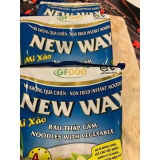 Coombo 3 gói mì Xào Rau Củ Chay New Way Đóng Gói, Mì Khô Chay Xào Chế Biến Dễ Dàng Tiện lợi-chayxanhshop