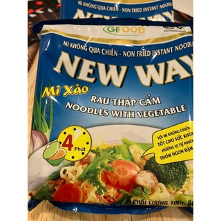 Coombo 3 gói mì Xào Rau Củ Chay New Way Đóng Gói, Mì Khô Chay Xào Chế Biến Dễ Dàng Tiện lợi-chayxanhshop