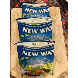 Coombo 3 gói mì Xào Rau Củ Chay New Way Đóng Gói, Mì Khô Chay Xào Chế Biến Dễ Dàng Tiện lợi-chayxanhshop
