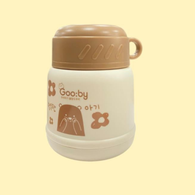 Bình ủ cháo giữ nhiệt Gooby cho bé, kèm thìa ăn dặm