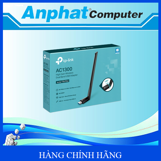 USB Thu WIFI TP-Link Archer T3U Nano AC1300 - Hàng Chính Hãng