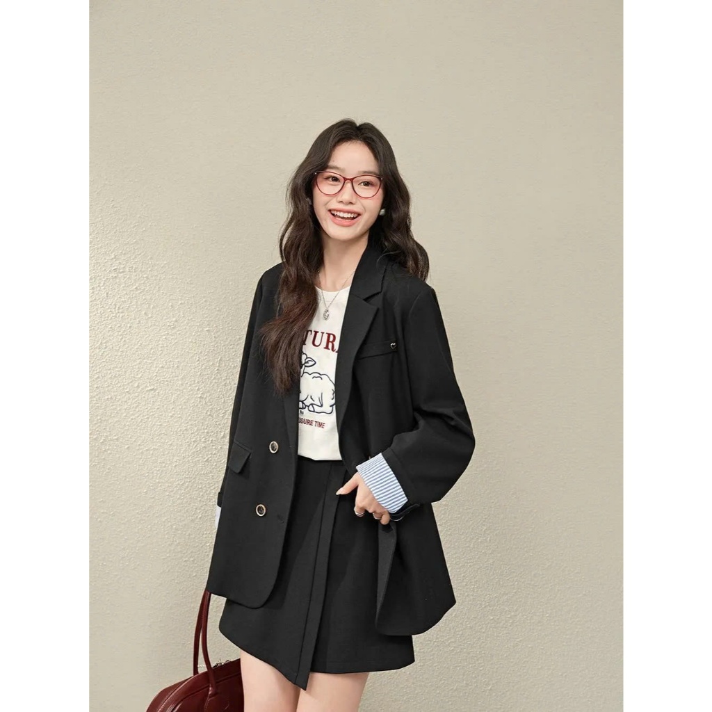 [SẴN QUẦN M] Set áo blazer & quần ngắn cover Kuose