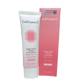   TEM PHỤ + VAT  Kem Chống Nắng Nâng Tone Hàn Quốc - Cell Fusion C Dark Spot Toning Suncreen  HỒNG  