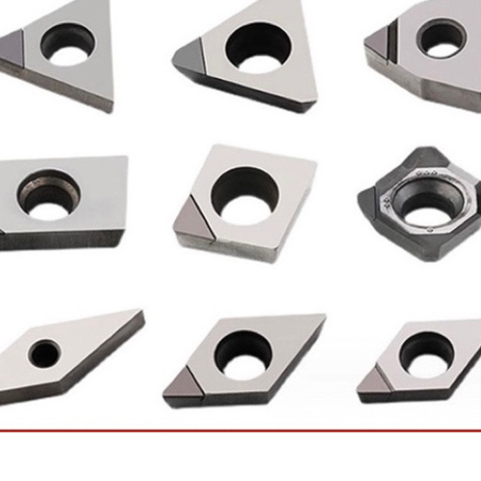 Chip tiện chuyên nhôm PCD mảnh tiện T16-W08-C12-C09-D11, tiện nhôm bóng 7 màu Cơ khí Thông Hằng