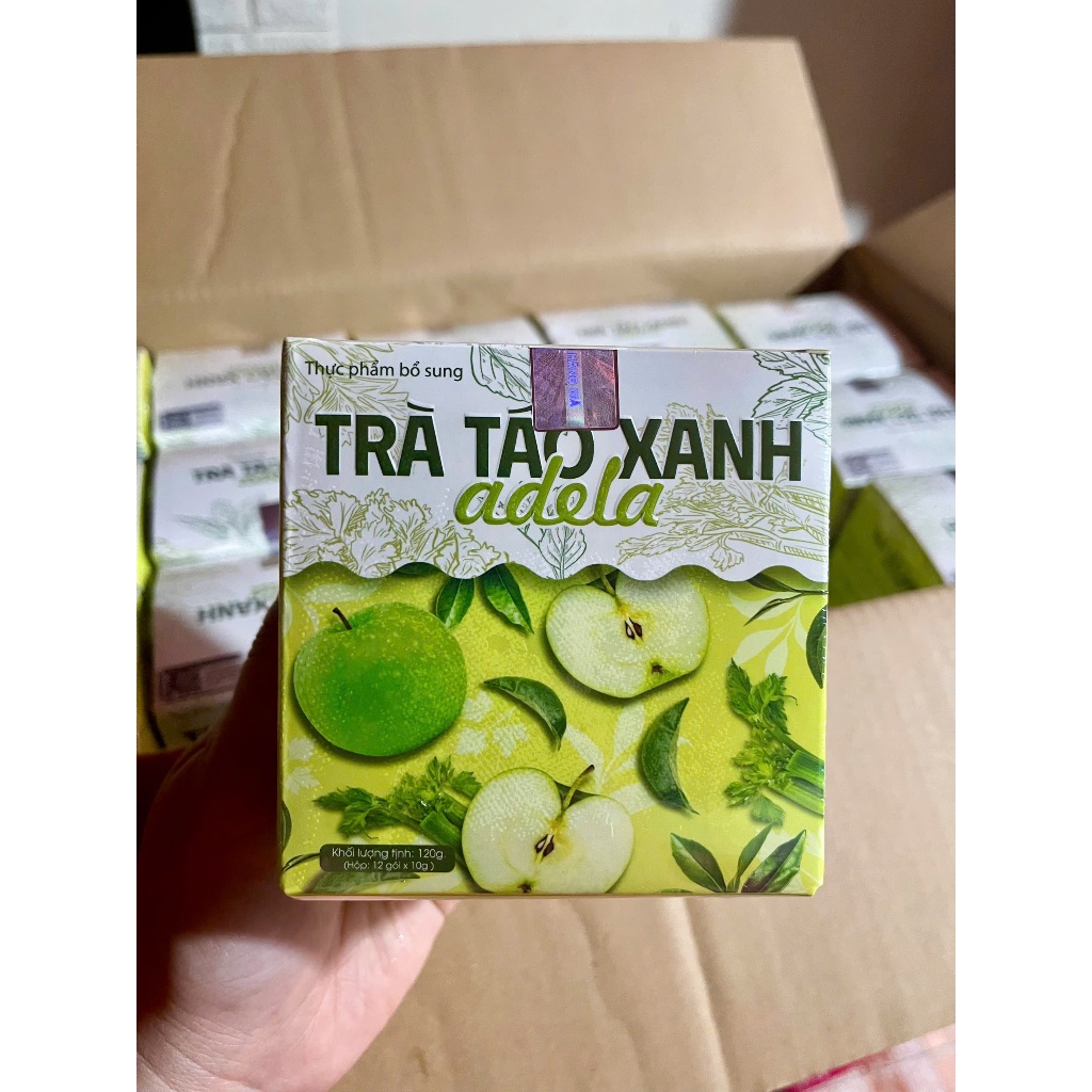 Trà Táo xanh giảm cân, trà Táo Adela, trà táo Kelly detox