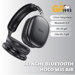 Tai Nghe Chụp Tai Hoco W35 Pin Siêu Trâu 40h, Bluetooth V5.3, Kiểu Dáng Sang Trọng - BABYCHICKENDECOR