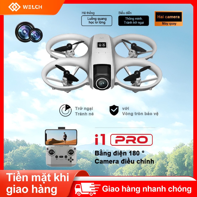 Máy bay không người lái i1 PRO mới 4K HD,camera kép,chụp ảnh trên không,có đèn điện và camera có thể điều chỉnh 180° | BigBuy360 - bigbuy360.vn