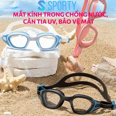 Kính bơi nam nữ mắt trong SPORTY 58 chống nước, hạn chế sương mờ, bảo vệ mắt tuyệt đối