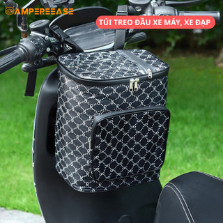 Túi Đựng Đồ Treo Đầu Xe Máy Xe Điện AMPEREEASE Có Khoá Kéo Và Ngăn Đựng Đồ Tiện Lợi
