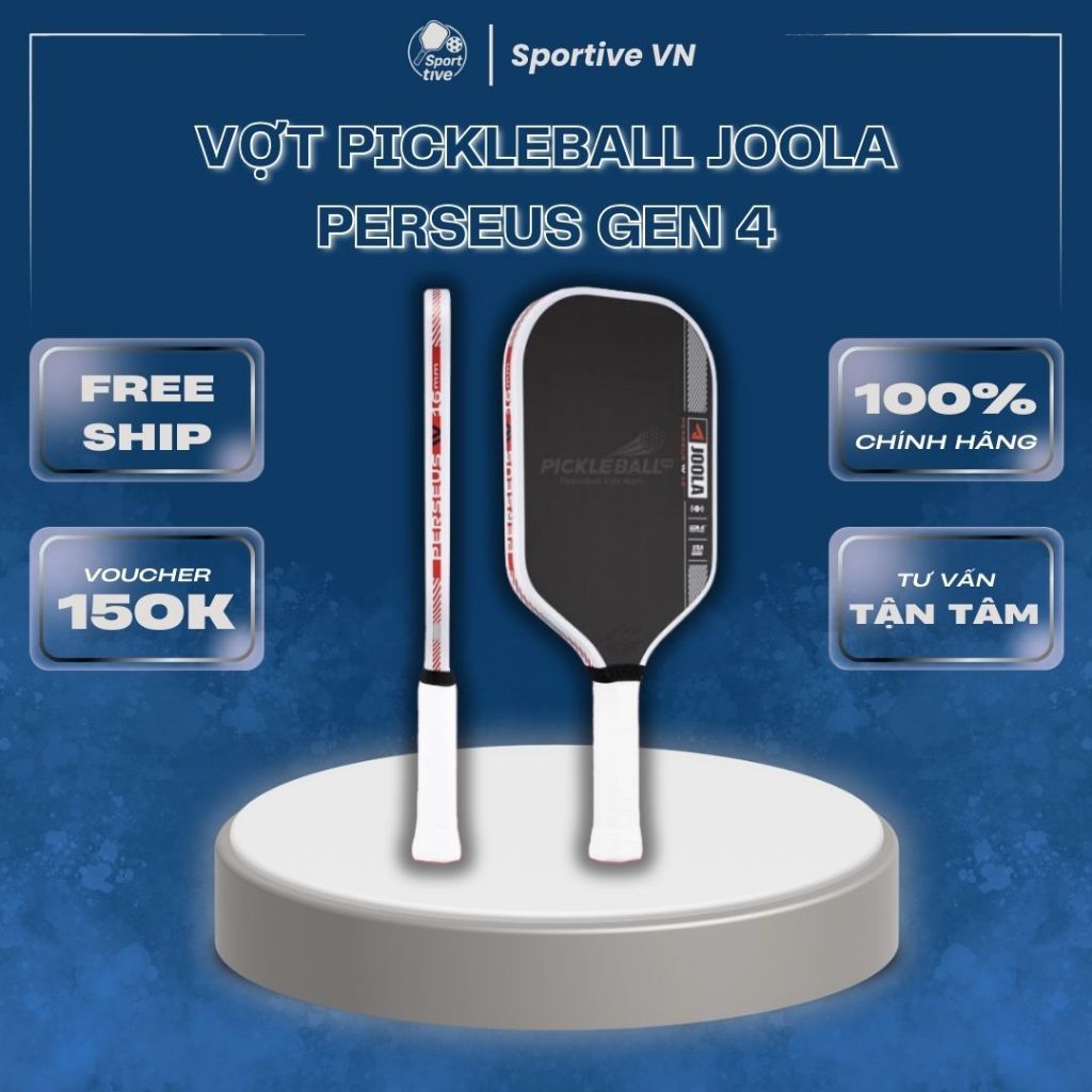[TẶNG CUỐN CÁN] Vợt Pickleball Joola Perseus Gen 4 – Mặt Nhám Full Carbon NFC – Kèm Cuốn Cán