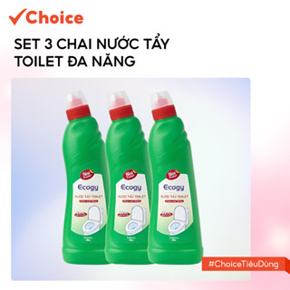 [Choice] Set 3 Chai Nước Tẩy Toilet Đa Năng Ecogy FM2-1701-45 Hỗ Trợ Làm Sạch Mảng Bám, Cặn Canxi